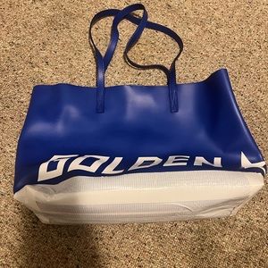 Golden goose leather tote bag